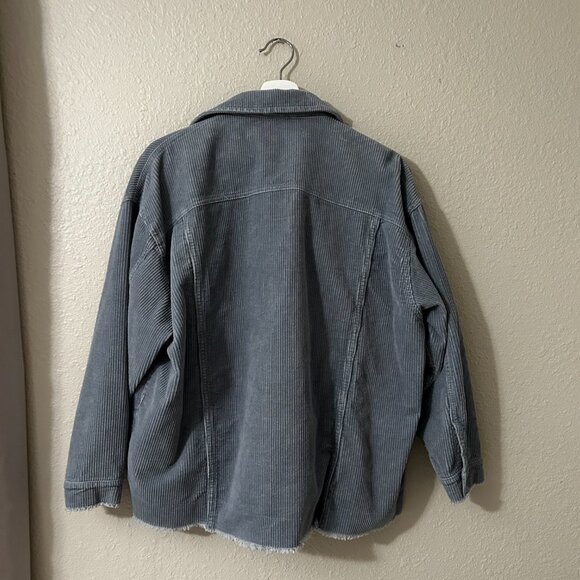 Zara Corduroy Blue Jacket (size M) - Picture 4 of 5